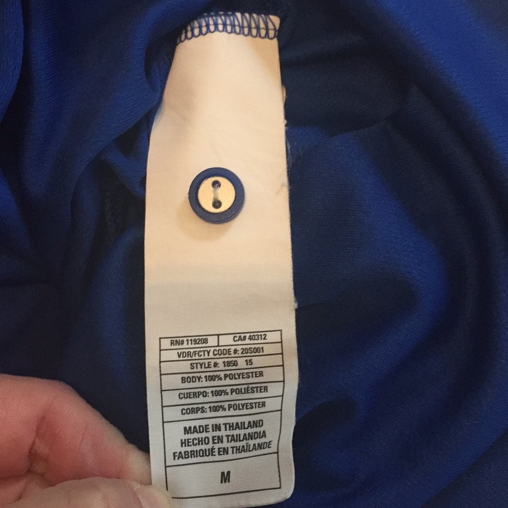 Adidas Climalite Down Button Sports Shirt Size M - Picture 9 of 15